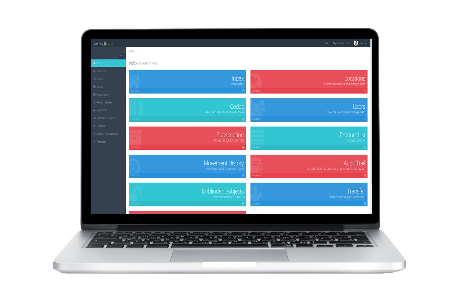 Randomization and Trial Supply Management Display